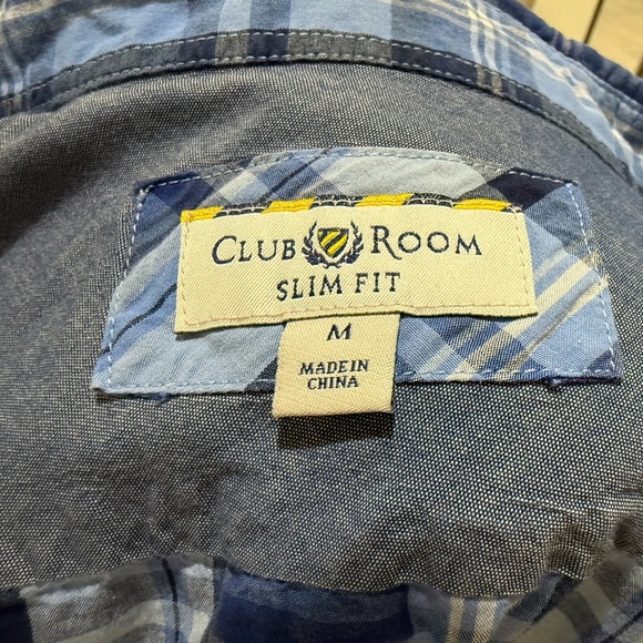 Club Room Blue Casual Button Down Shirt - Picture 2 of 5